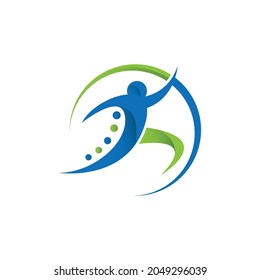 Physical Therapy Logo Design Concept Image Stock Vector (royalty Free 