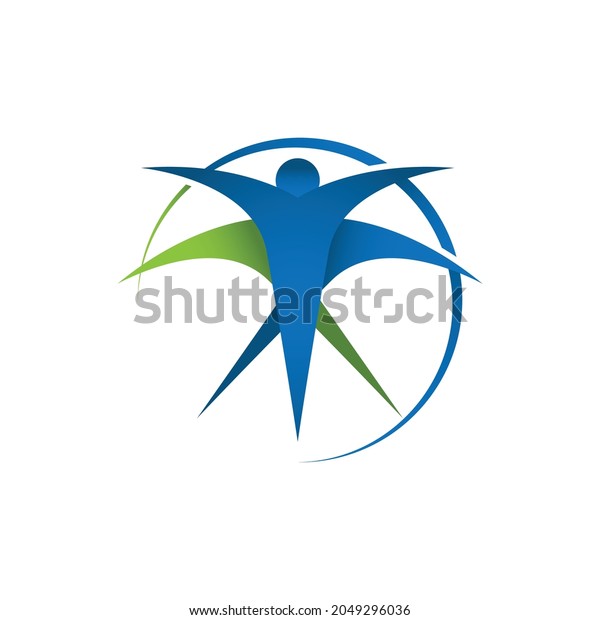 Physical Therapy Logo Design Concept Image Stock Vector (Royalty Free ...