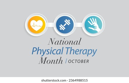 Physical therapy month is observed every year in October, also known as physiotherapy, one of the healthcare professions provided by physical therapists who promote, maintain, or restore health.