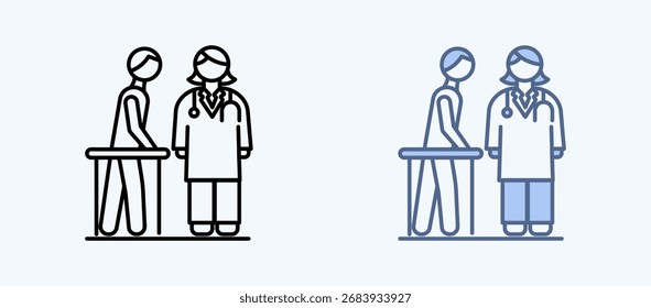 Coleção de Ícones de Estilo Múltiplo de Fisioterapia