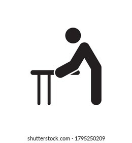 diseño del icono del vector de terapia física