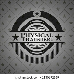 Physical Training dark emblem. Retro