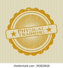 Physical Training grunge style stamp
