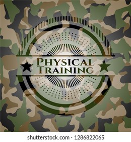Physical Training on camouflaged texture