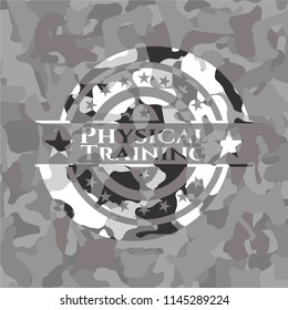 Physical Training on grey camo pattern