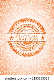 Physical Training orange mosaic emblem