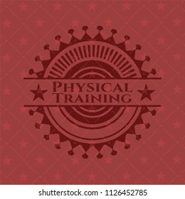 Physical Training retro red emblem