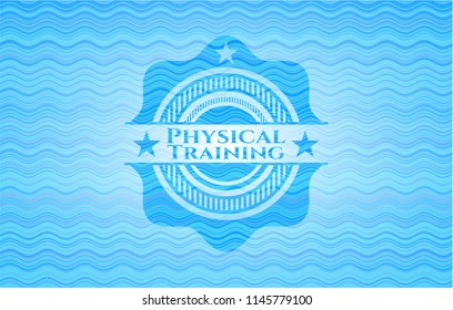 Physical Training water wave style emblem.