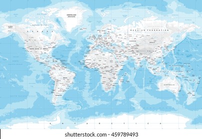 Physical World Map 