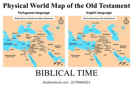 Physical World Map of the Old Testament
