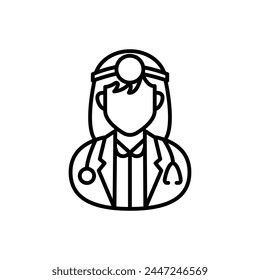 Physician Assistant icon in vector. Logotype

