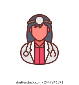 Physician Assistant icon in vector. Logotype
