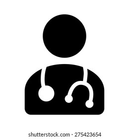 Physician Doctor / Family Doctor - A Provider Of Patient Care Flat Vector Icon For Apps And Websites