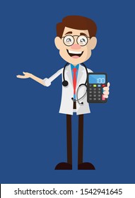 Physician Doctor - Presenting a Calculator