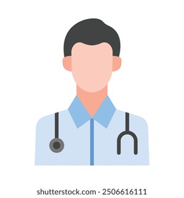 Physician Flat Icon Design For Personal nad Commercial Use