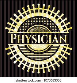  Physician golden emblem or badge