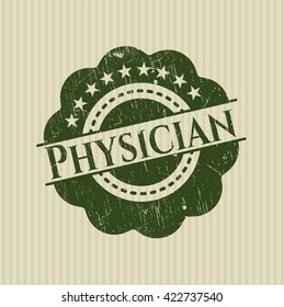 Physician grunge stamp