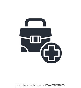 ícone do médico. vetor.Sinal editável de estilo traço.linear para usar design da Web,ilustração logo.Symbol.