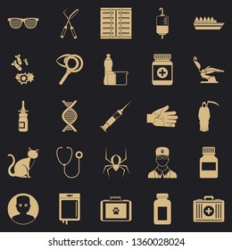 Physician icons set. Simple set of 25 physician vector icons for web for any design