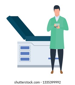 Physician illustration vector design.