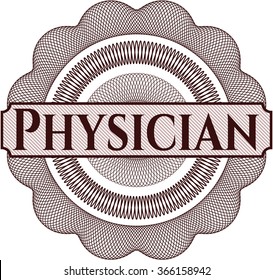 Rosette estilo dinero del médico