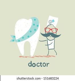 physician and patient tooth