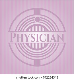 Physician pink emblem