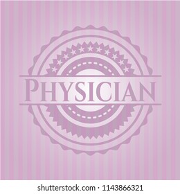 Physician retro pink emblem