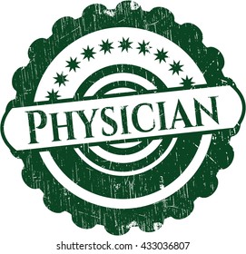Sello de caucho del médico