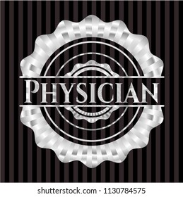 Physician silver emblem or badge