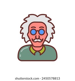 Physicist  icon in vector. Logotype
