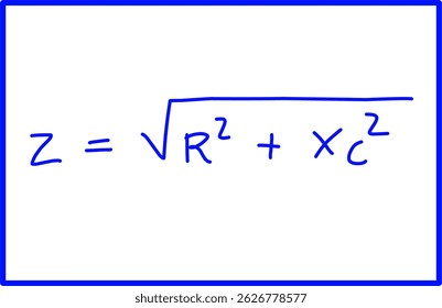 physics of alternating current voltage, physics formula for total resistance of R C circuit