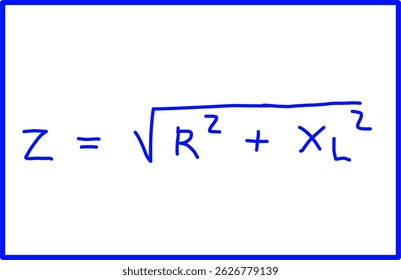 physics of alternating current voltage, physics formula for total resistance of R L circuit