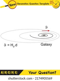 Physik, Big-Bang-Theorie, Higgs-Boson-Teilchen, String-Theorie, Fragevorlage der nächsten Generation, Prüfungsfrage, eps