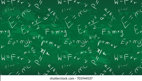 physics blackboard seamless background beautiful banner wallpaper design illustration 
