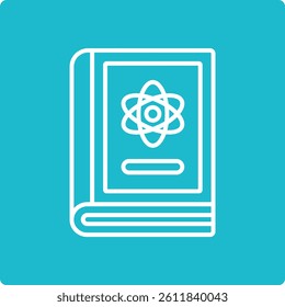 Physics Book vector icon. Can be used for printing, mobile and web applications.