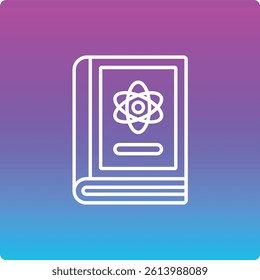 Physics Book vector icon. Can be used for printing, mobile and web applications.
