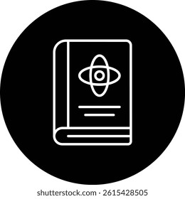 Physics Book vector icon. Can be used for printing, mobile and web applications.