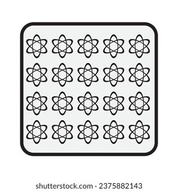 Physics and chemical Symbol Vector Image Illustration Isolated on Background