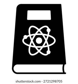 Physics and chemistry science textbook icons