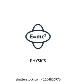 Physics creative icon. Simple element illustration. Physics concept symbol design from School collection. Can be used for web and mobile.