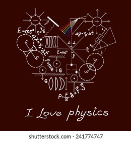 Physics doodles on school squared paper
