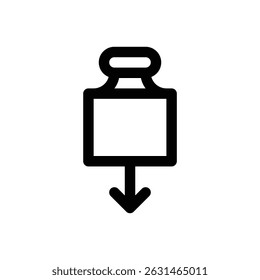 Physics. Editable stroke vector icon.