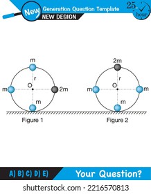 Physics Education Illustrations, Motion, The laws of motion, Simple Machines, Springs, Pulleys, Gears, Inclined planes, next generation question template, eps