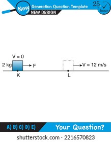 Physics Education Illustrations, Motion, The laws of motion, Simple Machines, Springs, Pulleys, Gears, Inclined planes, next generation question template, eps