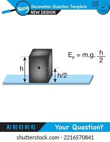 Physics Education Illustrations, Motion, The laws of motion, Simple Machines, Springs, Pulleys, Gears, Inclined planes, next generation question template, eps