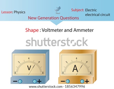 physics electric electrial circuit volmeter ammeter