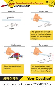 Physics, Electrification by friction, friction and electricity, electrostatic, next generation question template, eps