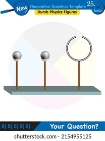 Physics, electrification by friction, next generation question template, dumb physics figures, eps 