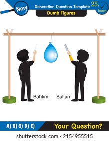 Physics, electrification by friction, next generation question template, dumb physics figures, eps